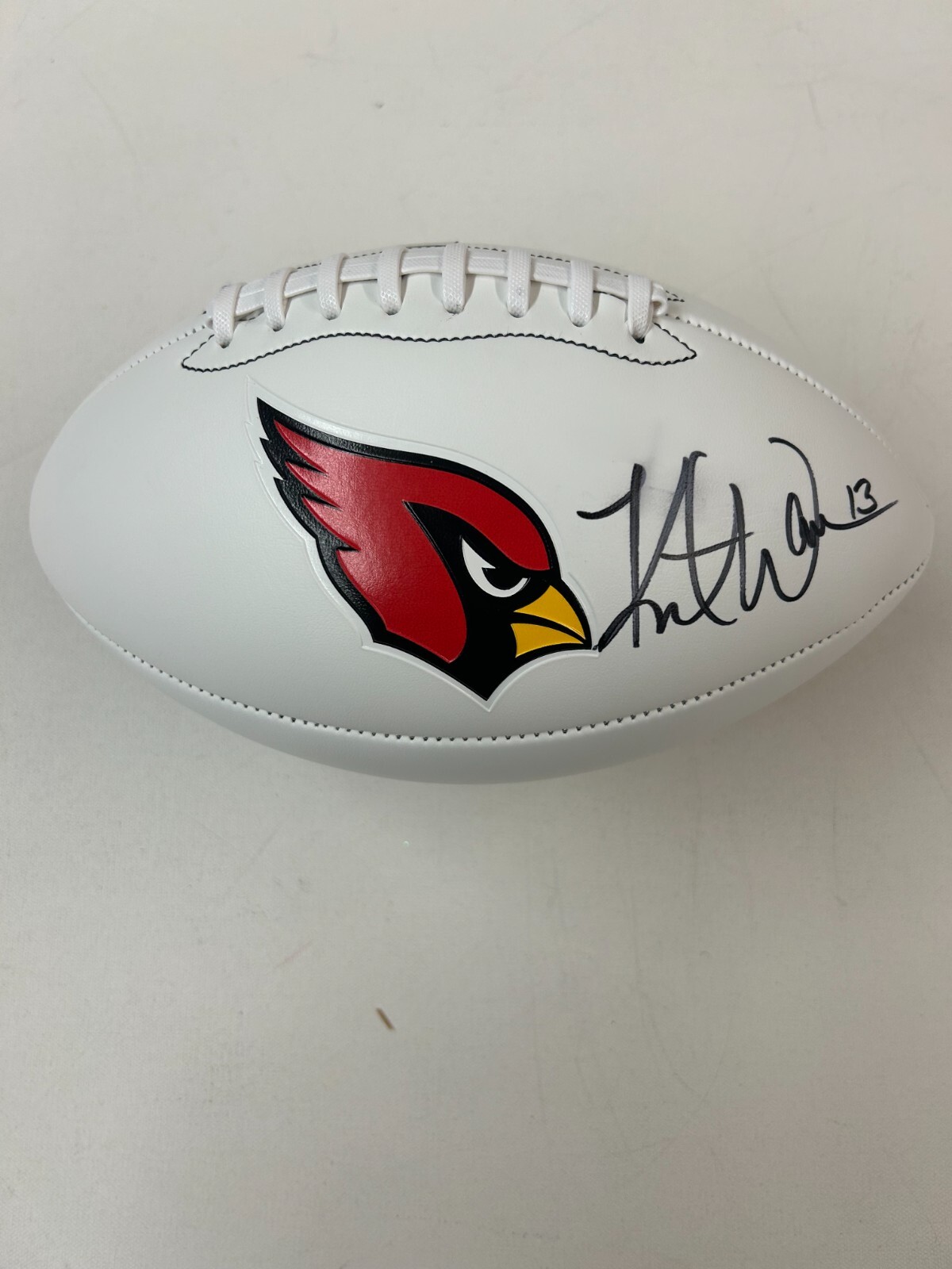 Kurt Warner Autographed Signed Arizona Cardinals - Full Size Wilson football with COA 