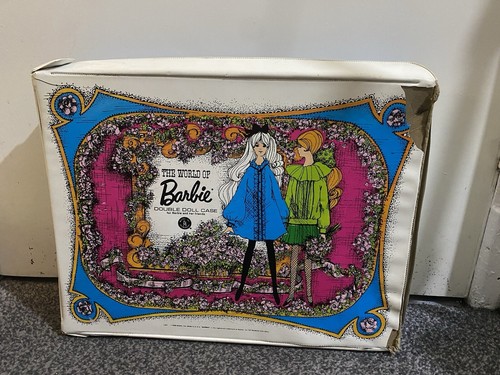 Vintage Barbie Doll Carry Case 1968 World of Barbie Double Doll Wardrobe Toy - Picture 11 of 22