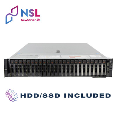 DELL R740xd 24SFF 2x Gold 6226 2.7GHz =24C 64GB H730p PCIe 2x 1.2TB SAS 4xRJ45
