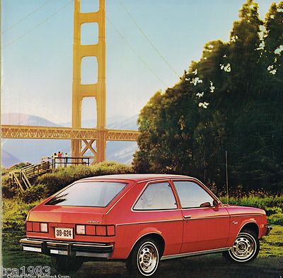 1981 Chevy CHEVETTE Brochure / Catalog / Pamphlet w/Color Chart: SCOOTER,