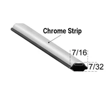 Universal Chrome Lock Strip 50 foot roll