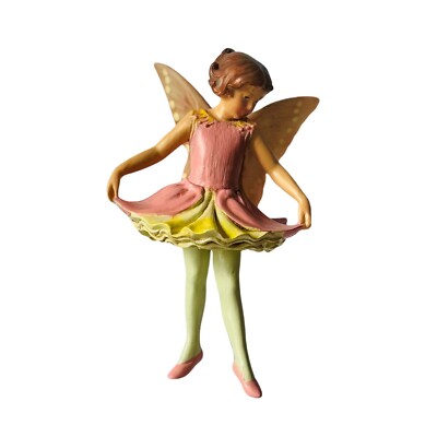 Flower Fairy Akelei Deko Figur Elfe Fee Blumenkind NEU am Stab