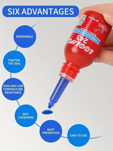 10ml Thread Locker Anaerobic Screw Glue Strong Anti-slip Fastening Threadlocker - Picture 2 of 11