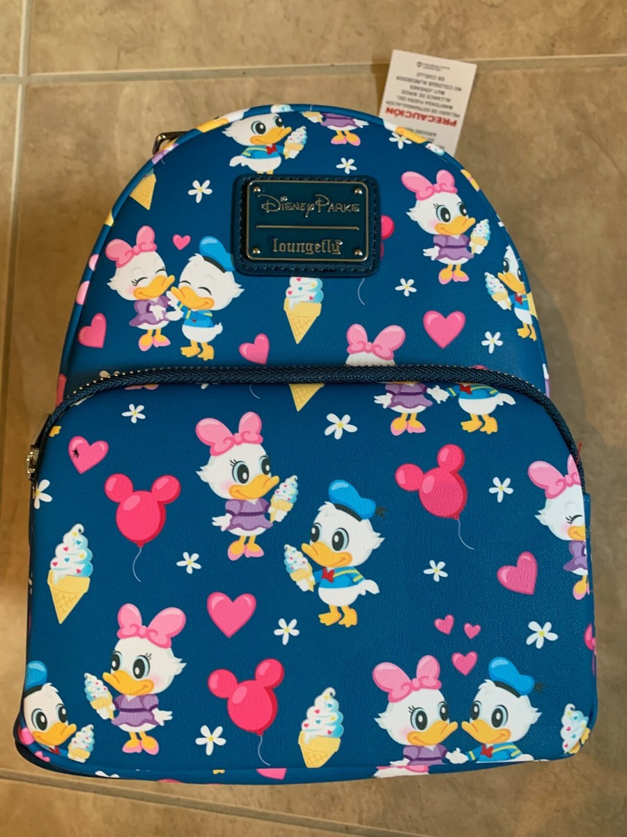 Disney Parks Loungefly Donald Daisy Duck Love Ice Cream Blue