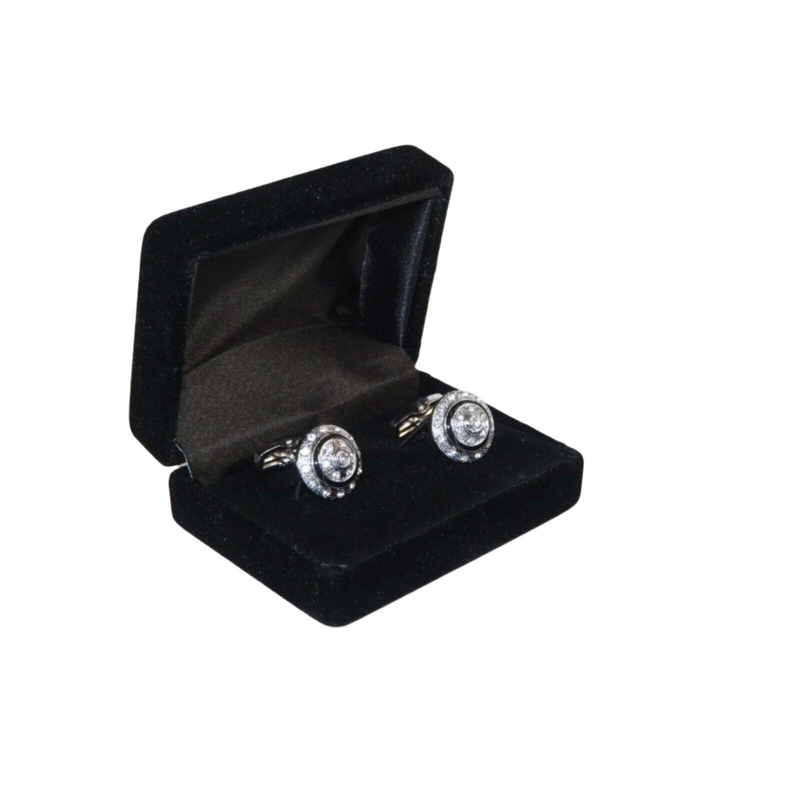 Мужские запонки J.Valintin от Vitorofolo для рубашки с французскими манжетами V39-31 с серебряным камнем