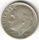 USA - 1946P - Dime - Roosevelt Silver - Low Mintage - #13022RG