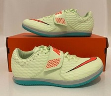 NIKE HJ ELITE HIGH JUMP TRACK SPIKES SIZE 4 BARELY VOLT 806561-700