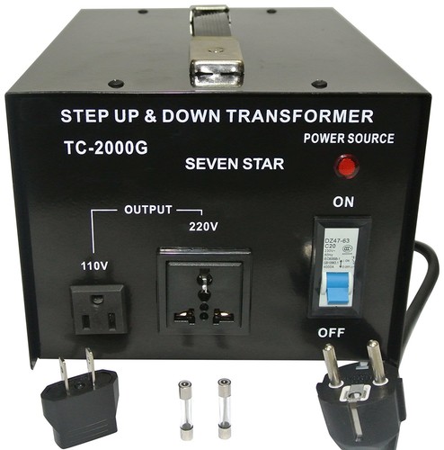 Seven Star TC-2000 110/120/220/240-Volt Step Down up Transformer 2000W Watt - Picture 3 of 4