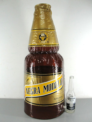 MODELO NEGRA   INFLATABLE BLOW UP BEER BOTTLE 27'' BAR MANCAVE PARTY DECOR NEW