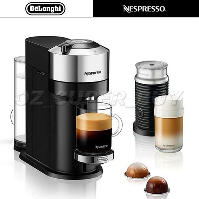 Delonghi Máquina De Café Nespresso vertuo siguiente Deluxe-Plata au Stock |  eBay