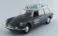Citroen DS19 Kommunaler Krankenwagen 1962 Grau 1:43 Modell Rio