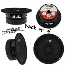 4) NEW DS18 PRO-GM6 6.5" Midrange Loudspeakers 8 ohm Speakers Mid Range