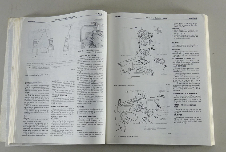 Manual De Taller Ford Capri II (EE. UU.) Con 2,3 OHC + 2,8 V6 Año Modelo 1976 - Imagen 3 de 4