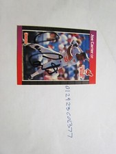 1989 Donruss Joe Carter signed baseball card