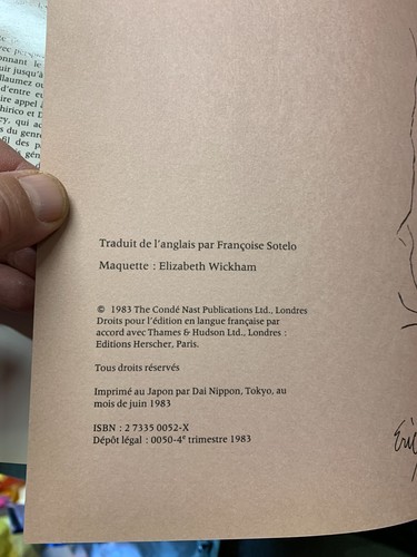 1983 1ST EDITION DESSINS DE MODE VOGUE 1923-1983 HEAVY 2kg FRENCH HB BOOK (P10) - Picture 22 of 23