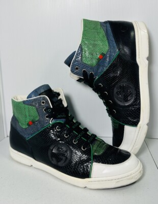 Men Gucci shoes, size 11 Mens Gucci Size 11 Green Suede High Top Sneakers Shoes With  main image 3