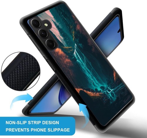 waterfall in middle forest Anti wear Case For Samsung S7 S8 S9 S10 S20 Plus Lite - 第 14/25 張圖片