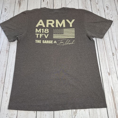 Vintage Schumacher Army NHRA Racing T Shirt M18 TFV The Sarge NASCAR Mens Small - Picture 4 of 9