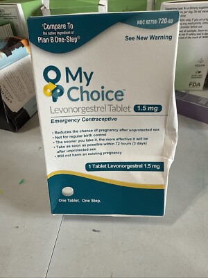 My Choice Emergency Contraceptive 1 Tablet Compare to Plan B One - Exp 4/27