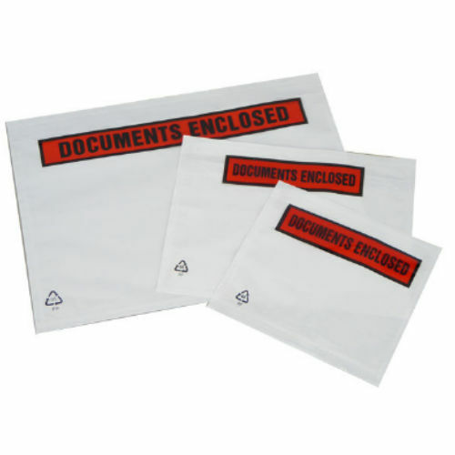 100 A7 Documents Enclosed Address Wallets Labels 113x100mm Self Adhesive Sticky - Picture 2 of 3