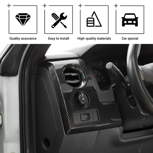 3pcs Side Console Dashboard Decor Cover Trim Kits for Ford Raptor F150 2009-2014 - Bild 5 von 15