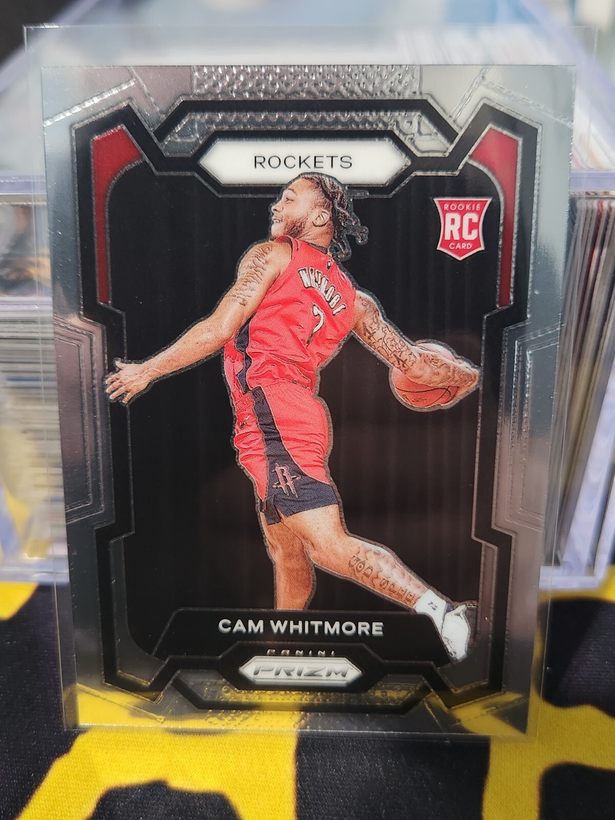 CAM WHITMORE 2023-24 PANINI PRIZM RC ROOKIE CARD #129 Rockets