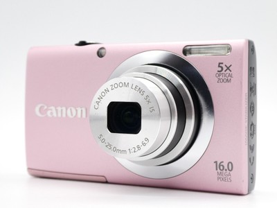 NEAR MINT IN BOX] Canon PowerShot A2400 IS Pink 16.0MP Digital