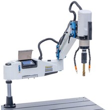 Elek. Gewindeschneidmaschine M5-M24 230V Gewindeschneider Schwenkarm 1200mm