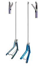 Laparoscopy 5mm Curve & Tooth Needle Holder T C Jaw Light Pistol Gun Handle 2Pc