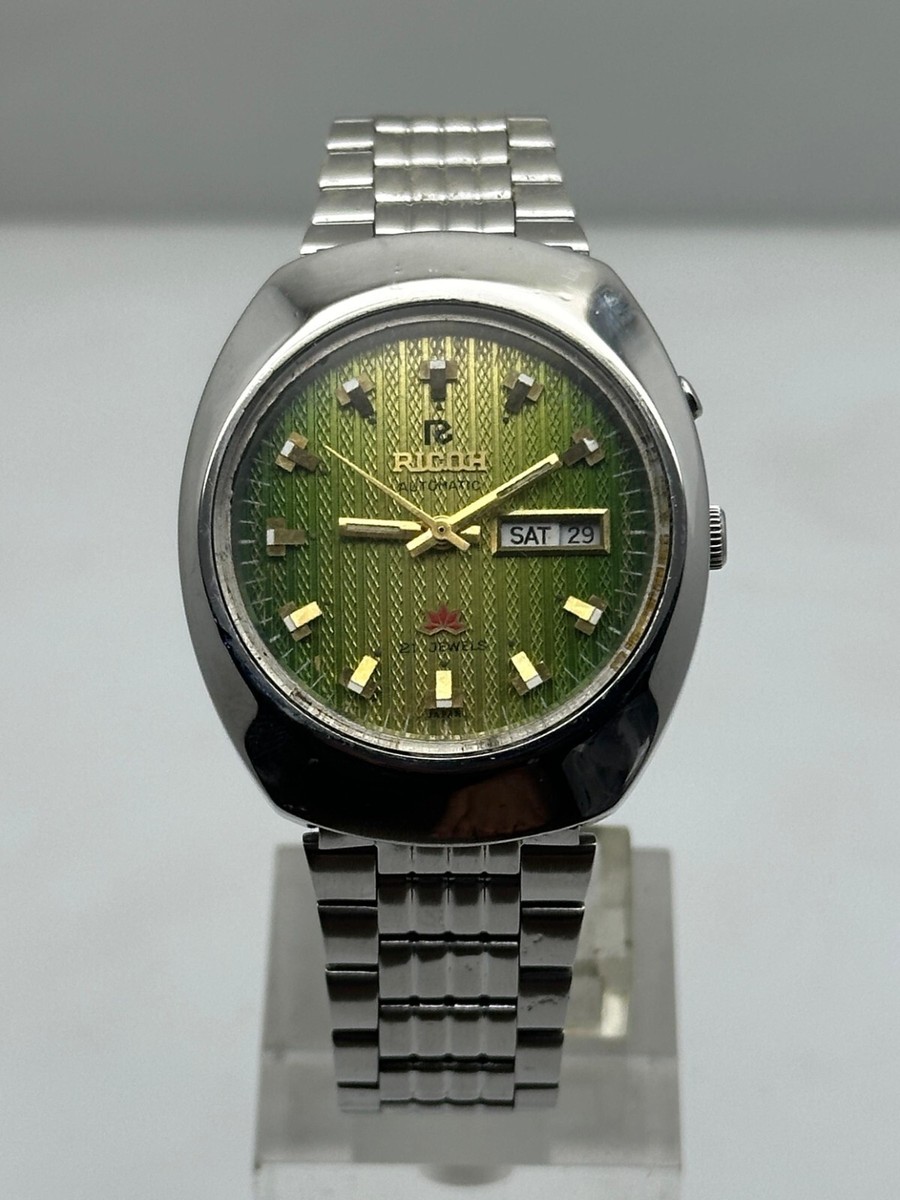 SEIKO LUKIA Exceline ALBA RADO RICOH 腕時計 Vintage Ricoh Automatic Day/Date 21 Jewels Japan Made Men's