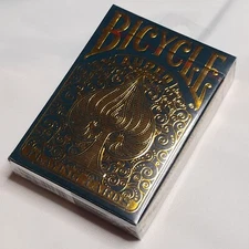Bicycle Aureo Playing Cards New Sealed Limited Series Green and Gold  