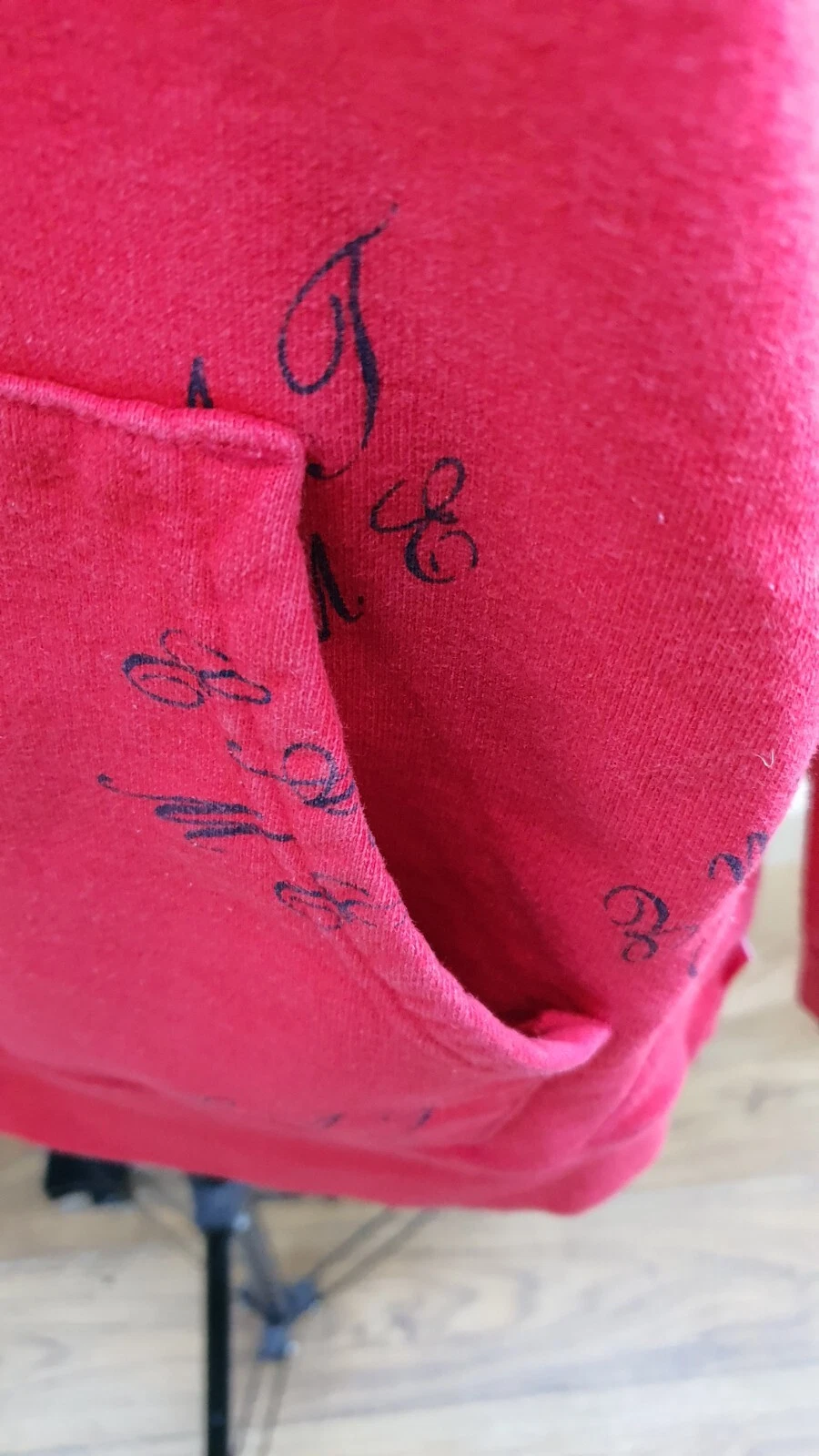 Felpa con cappuccio FW15 Supreme Eat Me taglia XL rossa