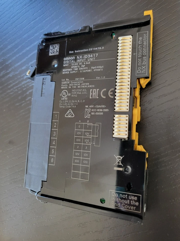 NX-ID3417 OMRON NXID3417 Digital Input Unit 4 ingressi digitali PNP - Imagen 2 de 2