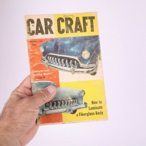 Car Craft Magazine January 1956, How To Laminate A Fiberglass Body - Picture 6 of 6