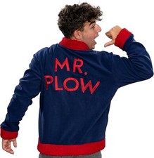 Homey Yellow Cartoon Character TV Show Funny Mr. Plow Halloween Costume Jacket