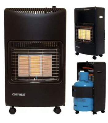 Portable Butane Gas Cabinet Space Heater Regulator CALOR GAS -15KG 