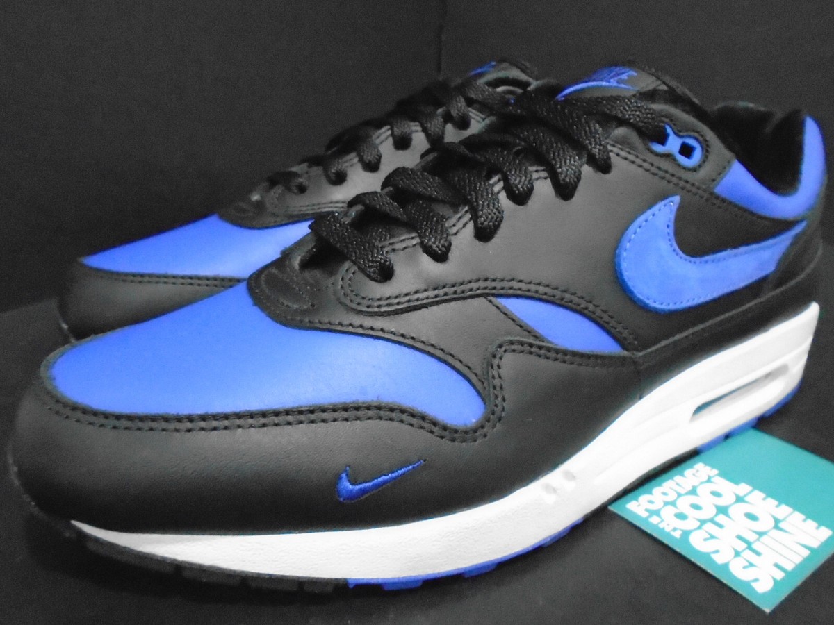 NIKE AIR MAX 1 PREMIUM BY YOU ID BLACK ROYAL BLUE WHITE NIKE AIR MAX 1 PREMIUM BY YOU ID BLACK ROYAL BLUE WHITE