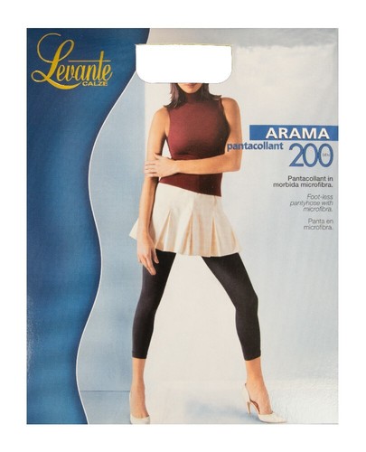 Leggings women's socks 200 den 220 dtex microfiber cotton gusset LEVANTE article - Picture 5 of 19
