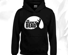 Image of Walking Dead Hand Hoody Hoodie Black Mens Zombies Daryl Dixon Rick Michonne