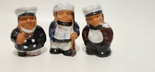 Vintage Clay Or Stoneware Sailors Sea Mens Set Of 3