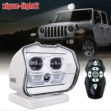 60W LED Remote Control Boat Off Road Truck Searchlight 360° Wireless Spotlight