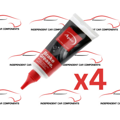 4x Apec Bremsfett Schmiermittel Beläge Car System 75ml Kupferfrei