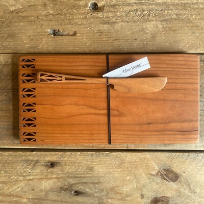 MoonSpoon Käsebrett - massives Kirschholz - Handarbeit USA - 10'' x 5''