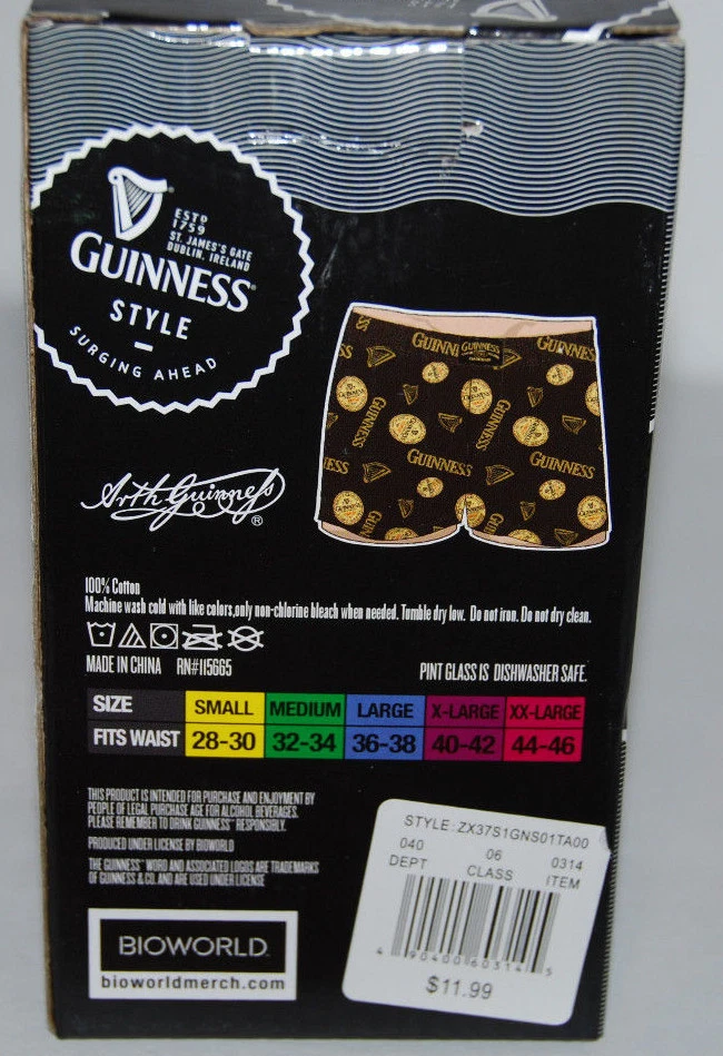 Guinness boxer shorts sale
