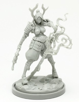 30mm Resin Kingdom Death Samurai Death Unpainted WH304