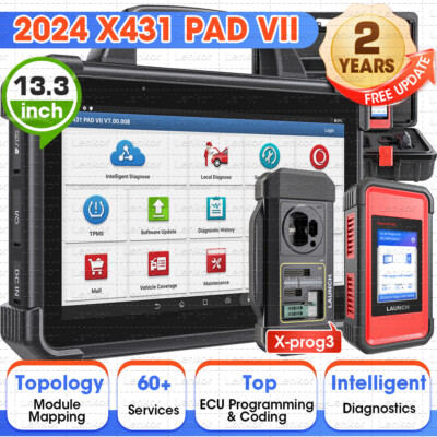 LAUNCH X431 PAD VII ELITE PAD 7 PRO Diagnostic Scanner Key Programming Coding