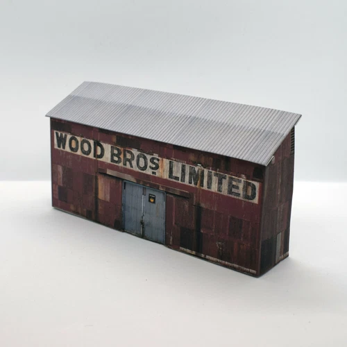 Card Low Relief OO Gauge Industrial Building 1/76 Scale 4mm model railway I7  - Picture 1 of 4
