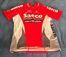CANNONDALE SAECO MENS XL BIKE CYCLING BICYCLE JERSEY MARINO