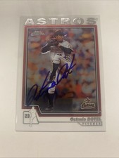2004 Topps Chrome Octavio Dotel Autographed Card Astros In Person TC2091