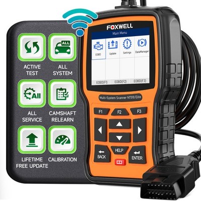 FOXWELL NT510 Elite Universal OBD2 Scanner All System Bidirectional Diagnostic